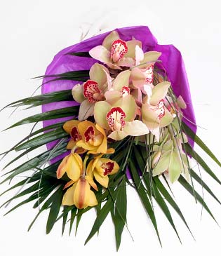  Ankara Glba cicekciler , cicek siparisi  1 adet dal orkide buket halinde sunulmakta